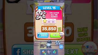 Panda Pop Level 14 15 16 No Boosters Puzzle Gameplay