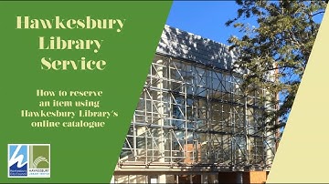 How to reserve an item using the online catalogue.