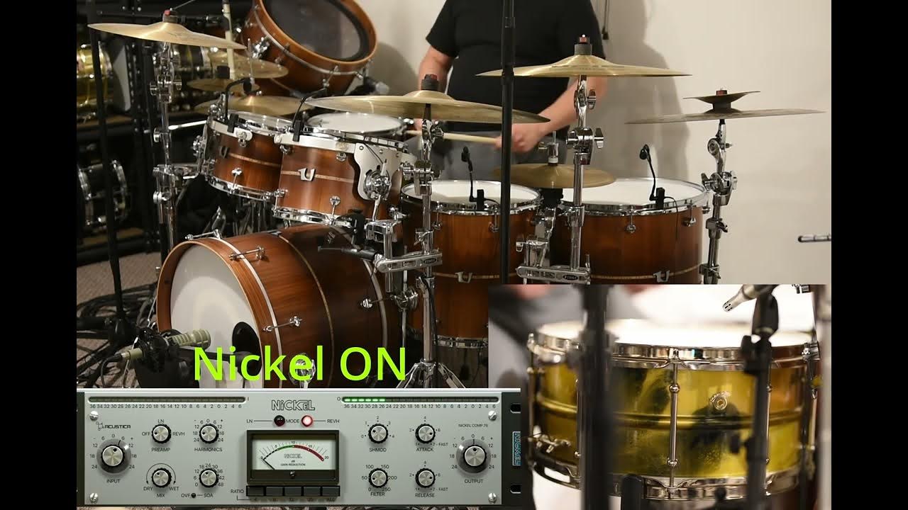 Acustica Nickel parallel compression on my Joyful Noise Luminary snare