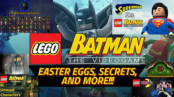 LEGO Batman The Videogame Easter Eggs, Secrets, And References!!