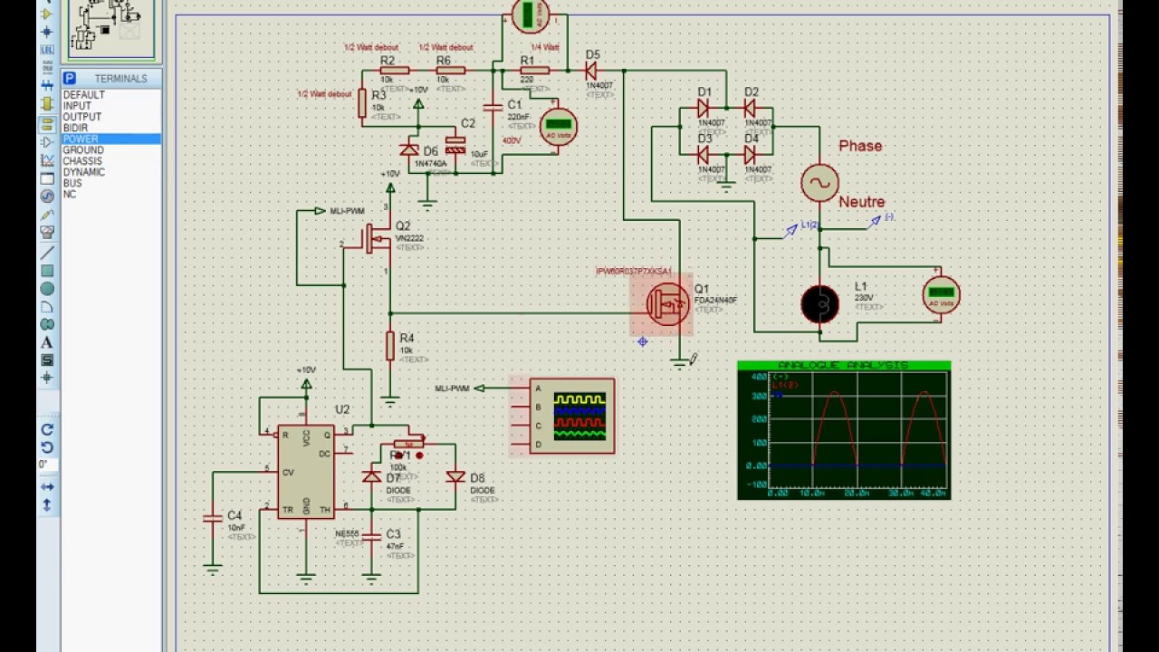 gradateur de lumière Simplification du schéma Variateur de — free download