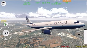 RC FS Advanced Real Flight Simulator GamePlay A320 UNITED by ios Android 6/7/22 AIO EP99