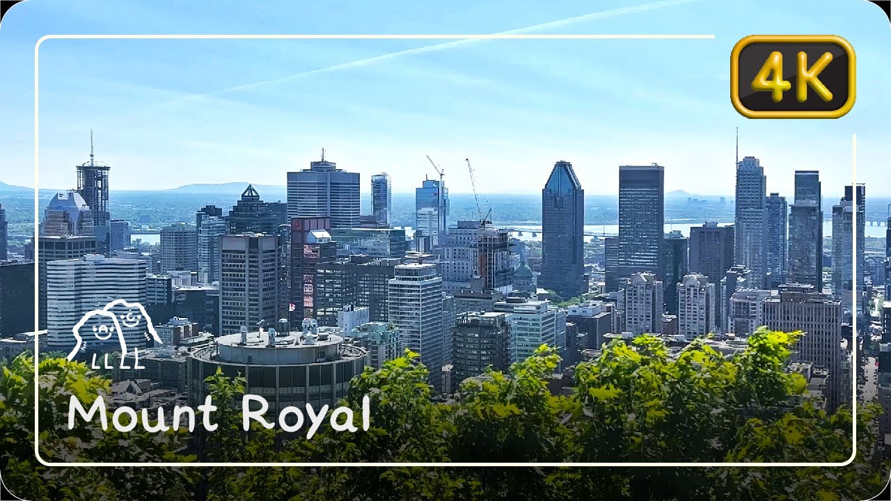 ⛰️ Walking in Mount Royal, Montreal • Canada Walking Tour 🇨🇦 • 4K ASMR ...