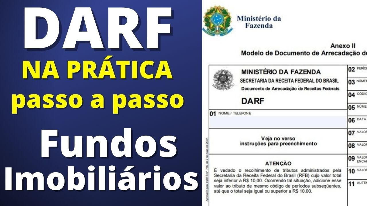 DARF PARA FUNDOS IMOBILIÁRIOS passo a passo como emitir Darf e como ...
