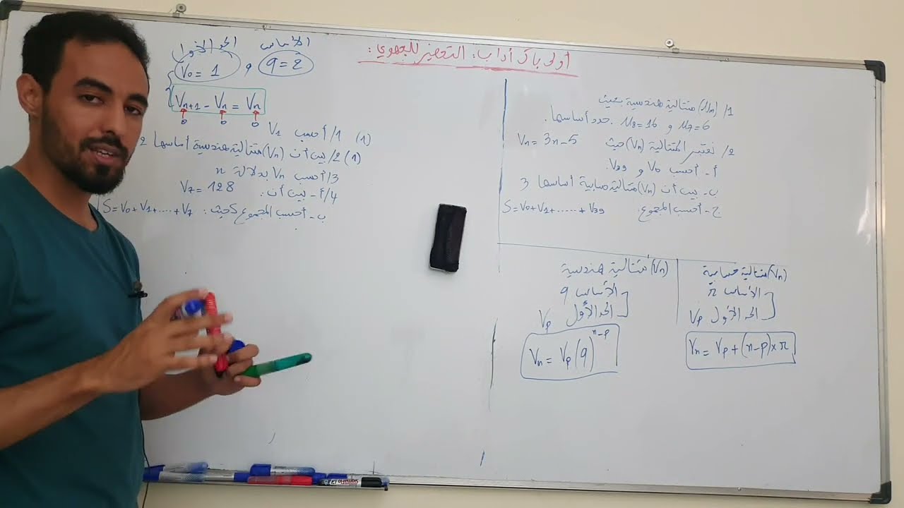 التحضير للامتحان الجهوي أولى باك اداب : المتتاليات العددية