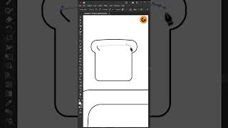 Flat Vector Toaster Icon Design Tips Shorts | #illustratorshorts