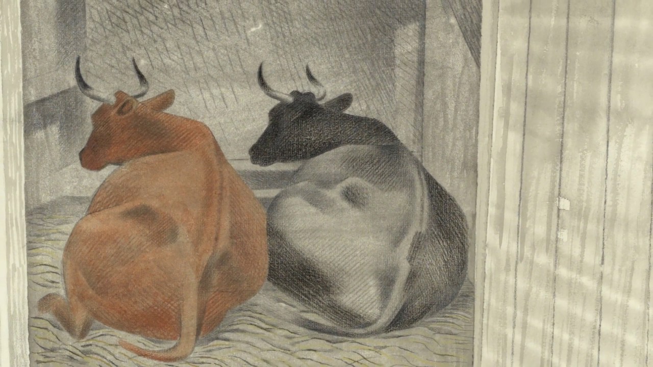Eric Ravilious Two Cows - YouTube