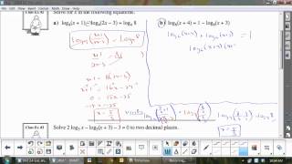 U4L4 Solving Logarithmic Equations