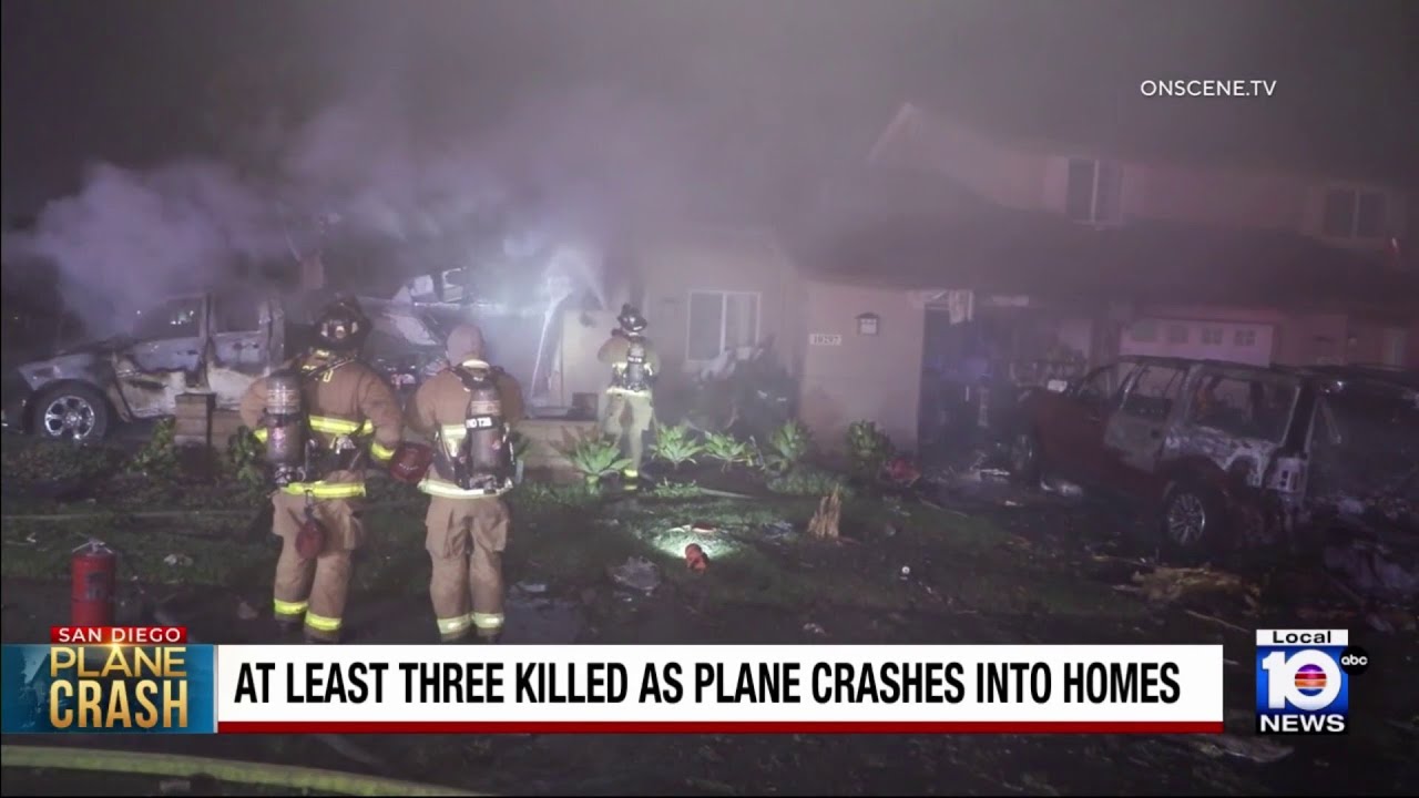 3 killed in San Diego plane crash - YouTube