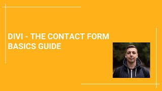 DIVI contact form settings - short step by step divi contact form basics tutorial