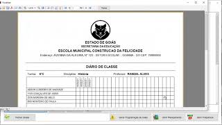 COMO GERAR E IMPRIMIR DIÁRIOS DE CLASSE / DIÁRIOS DE FREQUÊNCIAS | RP Controle Escolar 1.5 screenshot 3