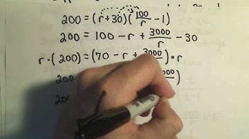 Solving Word Problems involving Distance, Rate, and Time Using Quadratics - Example 3