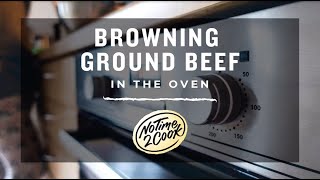 Browning Ground Beef in the Oven