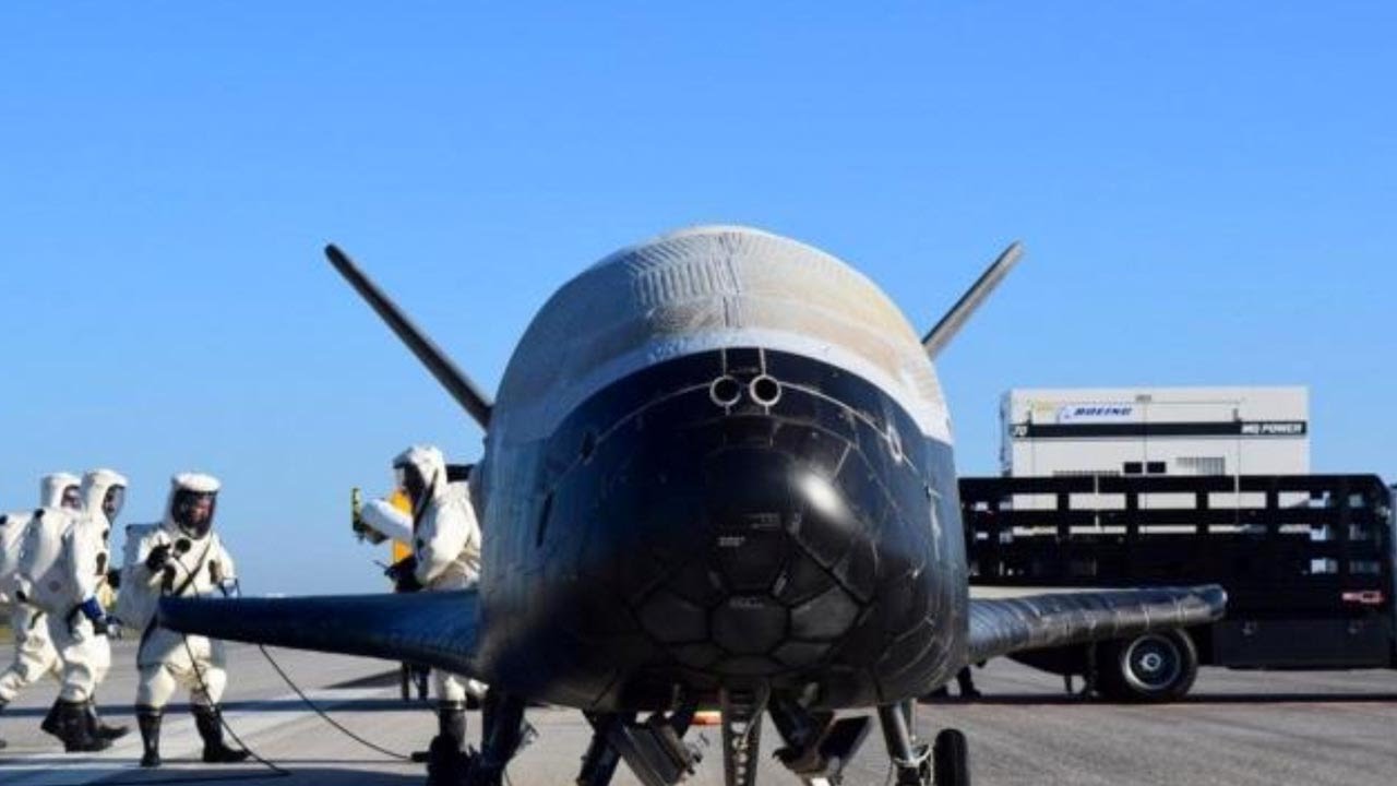 US military space plane lands after two-year secret mission
