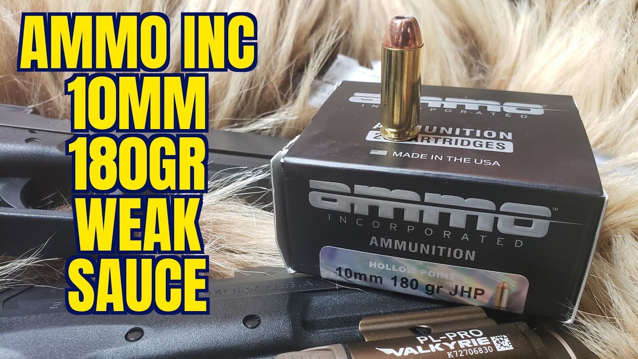 10mm Ammo Inc 180gr JHP 5 Barrel Test