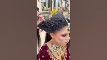 Messy bridal bun hairstyle ✌️👍 #bridal #bridalhairstyle #reels #viralvideo #bunhairstyle #ytshorts