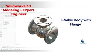 SolidWorks Advanced Modeling: T-Valve Body with Shell Feature 💧