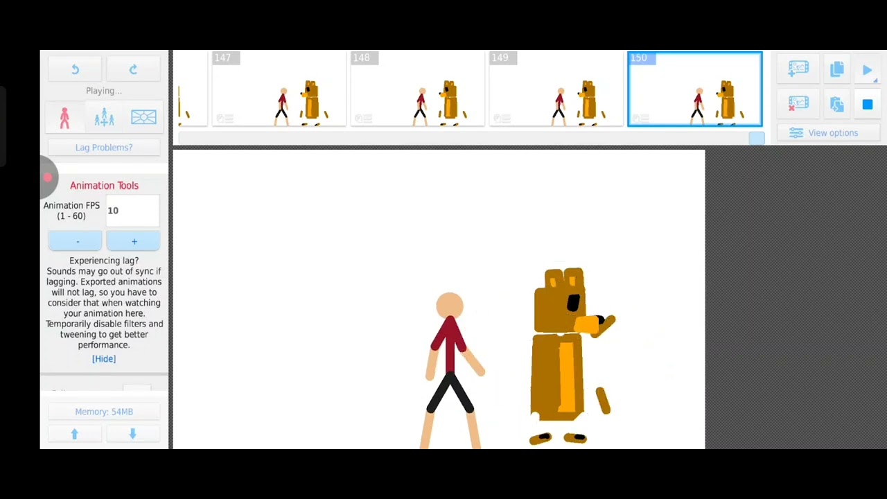 Bearen test (stick nodes) 