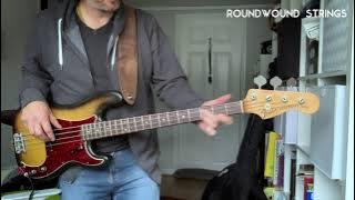 1971 Fender Precision Bass - round wound & flatwound strings