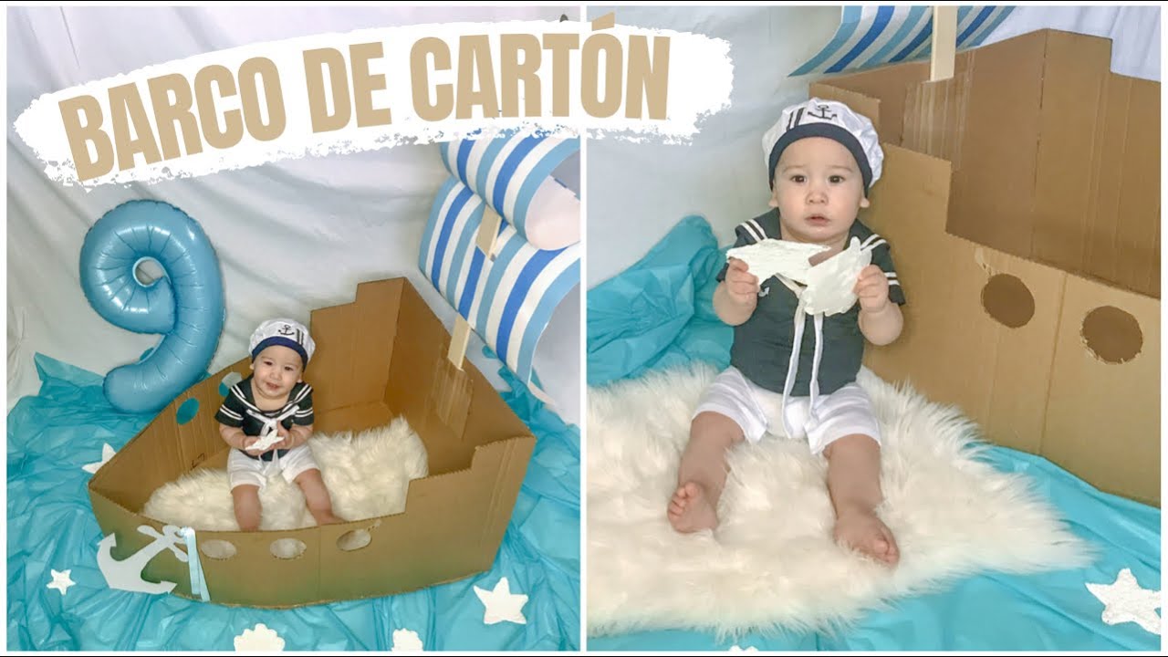 COMO HACER UN BARCO DE CARTÓN|SESIÓN DE FOTOS DE MARINERO ⚓️