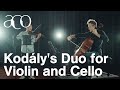 Capture de la vidéo Kodály's Duo For Violin And Cello  | Aco Homecasts: Ike See And Julian Thompson