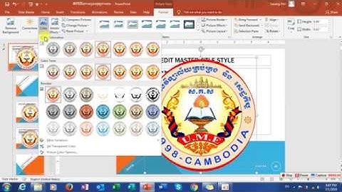 របៀបបង្កើតSlide Master Ms Power Point 2019