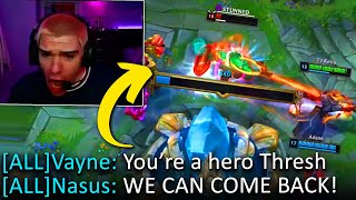 This is why Im the Best Thresh Main EVER (INSANE GAME SAVE)