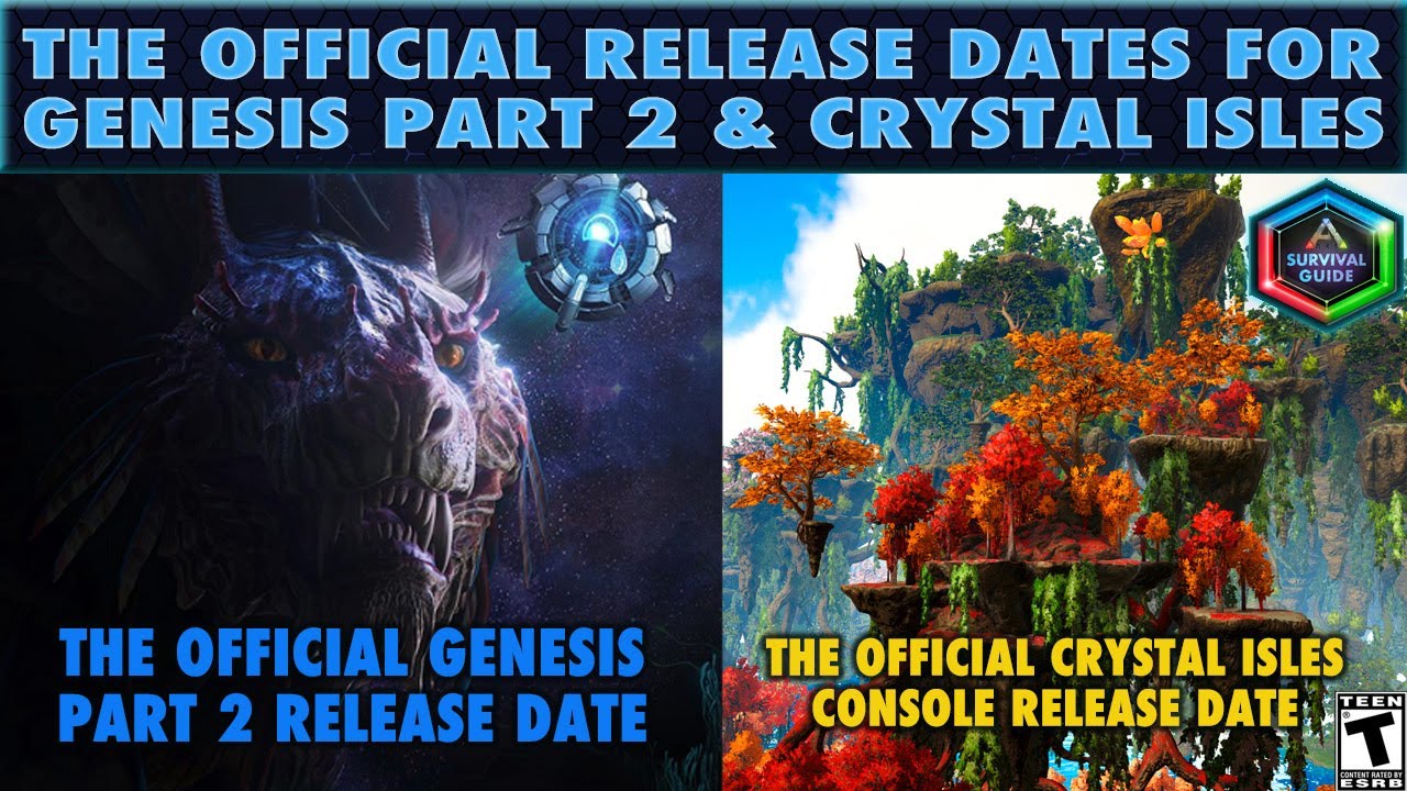 The Ark Genesis Part 2 Release Date And Crystal Isles Console Release Date And Lots More News Youtube