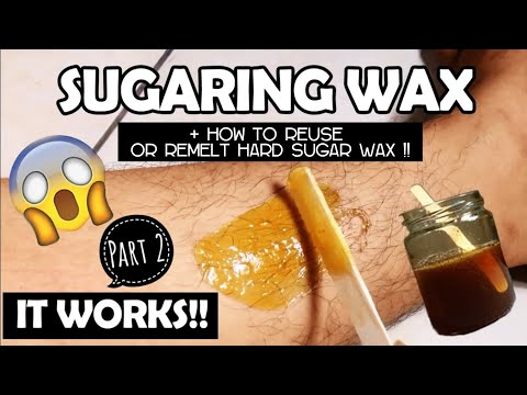 Sugar Wax #2: How to Reheat / Melting hard SUGAR WAX (2 Methods)!