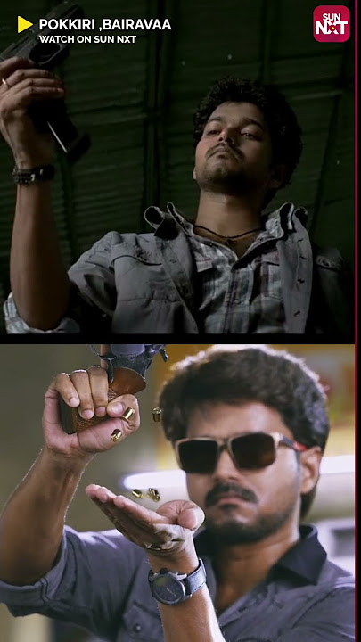 We admire any scene where Thalapathy holds a gun | #bairavaa | #pokkiri | #vijay | #shorts