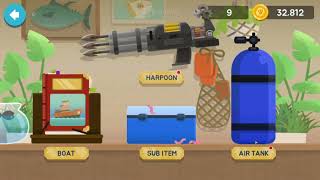 Beli Harpoon, Kapal, dan Upgrade Air Tank biar bisa di lokasi baru Ocean Cave! - The Fishercat screenshot 4