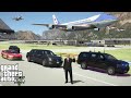 GTA 5 Taking President Trump To The NASCAR Daytona 500 - Air Force One Flyover & Beast Limo Pace Car