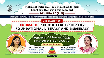 निष्ठा 3.0 (FLN) 10: आधारभूत साक्षरता और संख्यात्मकता के लिए स्कूल नेतृत्व