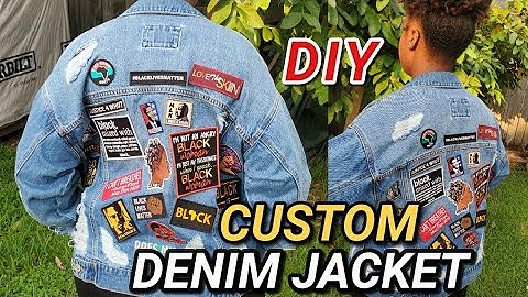DIY CUSTOM Iron-On DENIM JACKET, Super EASY | TAM KAM