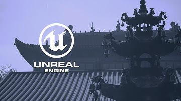 UE5 Real-time Rendering |ancient temple in the rain|Cinematic|虚幻5|寺庙