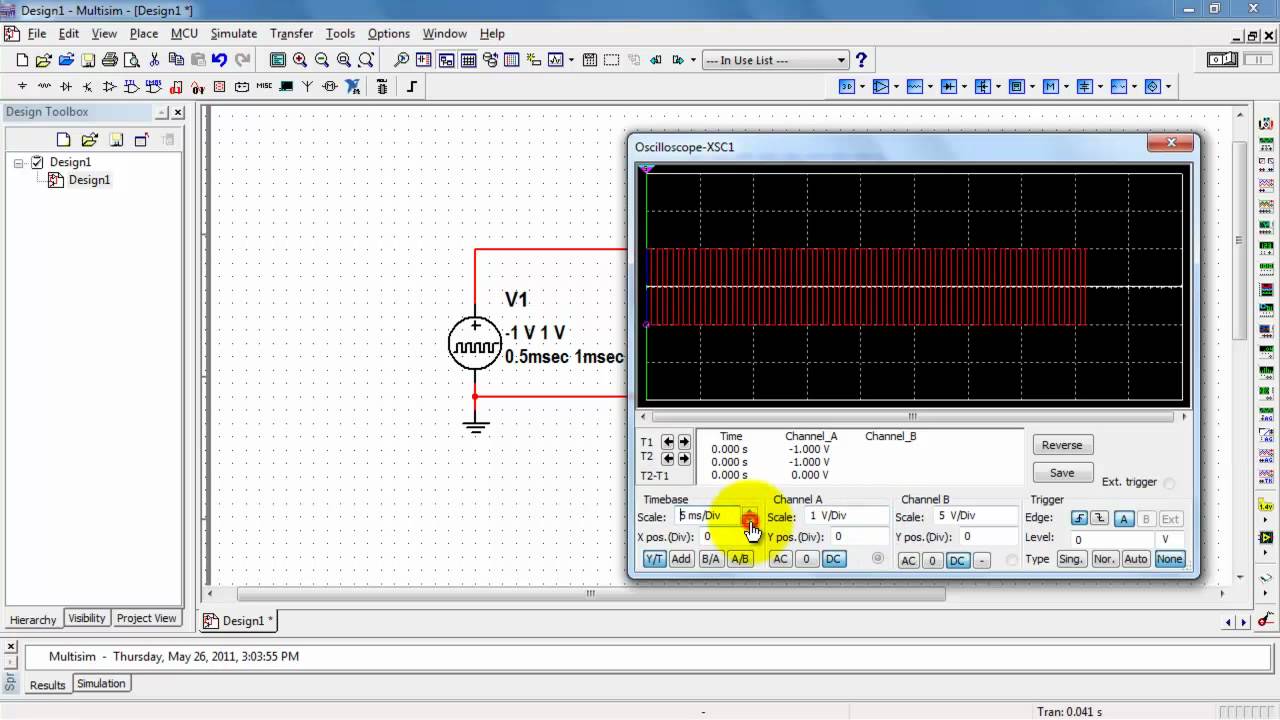Multisim: Pulse voltage - YouTube