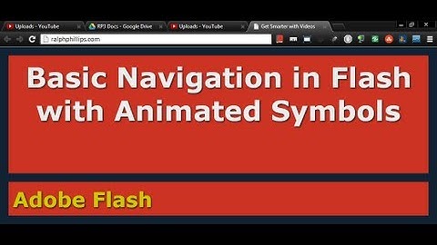 Basic Navigation in Flash with Animated Symbol