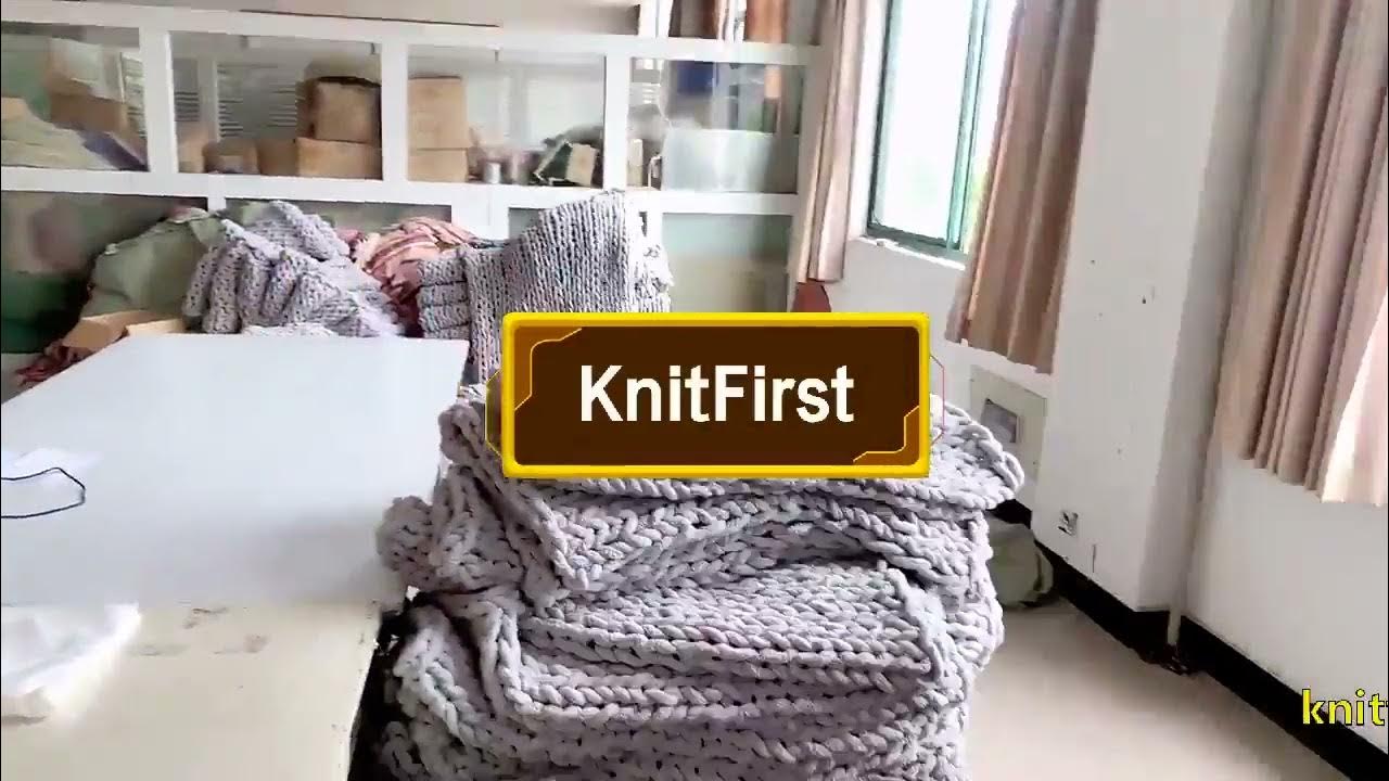 knitfirst chunky knit blanket YouTube