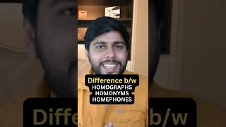 Difference between Homographs, Homonyms & Homophones in English english grammar spokenenglish