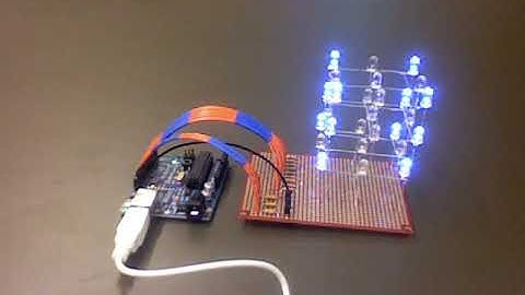 Arduino 專題 - LED Cube 3x3x3 with Arduino