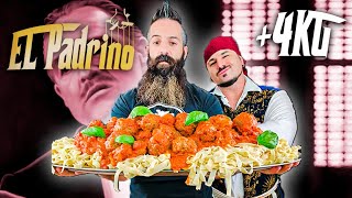 Espagueti con ALBÓNDIGAS +4kg de EL PADRINO | Si PIERDO soy GRANJERO por un DIA | El Pirata VS Joe