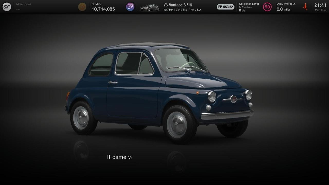 GT7: All About the 1968 Fiat 500 F - YouTube