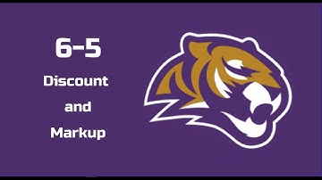 6-5 Discount and Markup