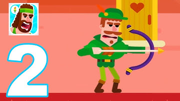 Bowmasters - Gameplay Walkthrough Part 2 - ROBIN (Arrow) Tournament (iOS)