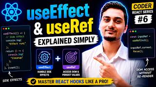 React useEffect & useRef Explained ⚛️ | Side Effects, DOM Access & Hooks | Coder React Series #6
