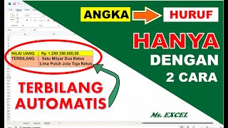WAJIB TAHU! Fungsi TERBILANG di Excel: Angka Jadi Huruf Otomatis!