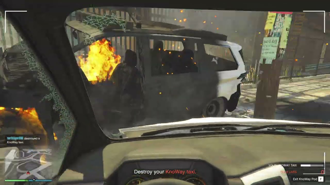 "Destroy your Knoway taxi" indeed!