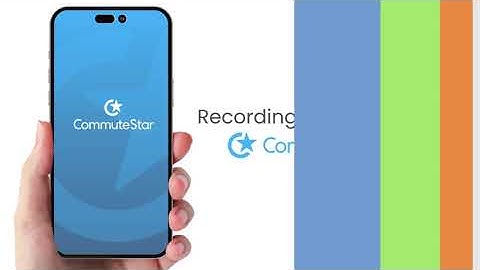 Recording a bike trip on the CommuteStar app