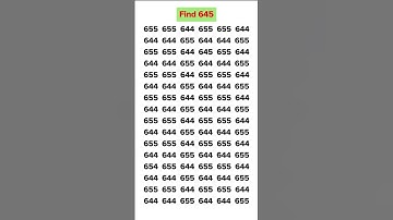 Find 645 #viralshorts