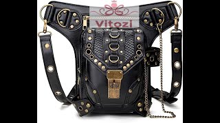 Vitozi Steampunk Retro Vintage Hip  Waist Bag Instructional Video
